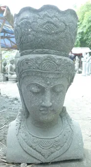 Ken Dedes Head with Pot, 80 cm High 